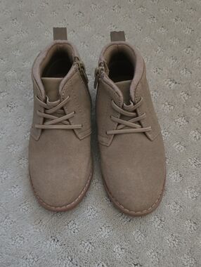 Nordstrom Kids Gabriel Chukka Suede Boots In Tan Root Sz 9